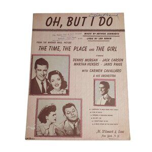 Vintage 1946 Sheet Music Oh But I Do The Time The Place And The Girl Voice Piano